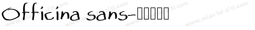 Officina sans字体转换